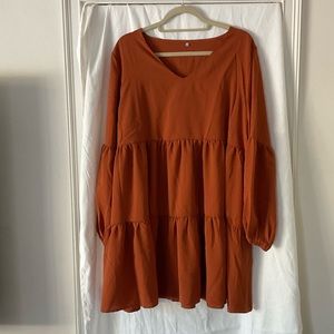 Burnt orange dress